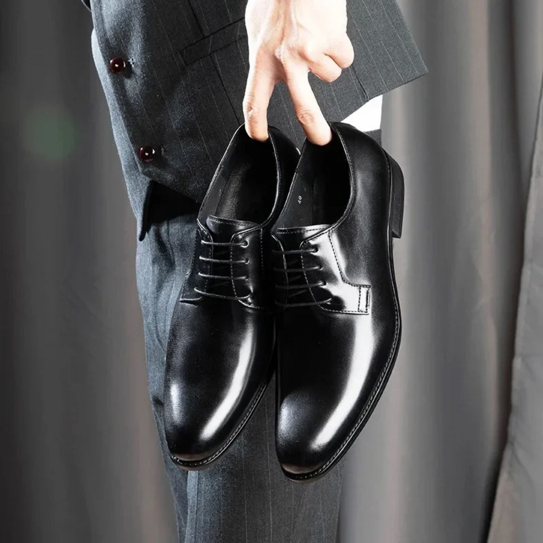 Elegante Herresko i Premium Læder | Komfort og Stil
