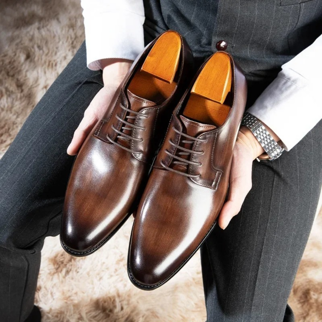 Elegante Herresko i Premium Læder | Komfort og Stil