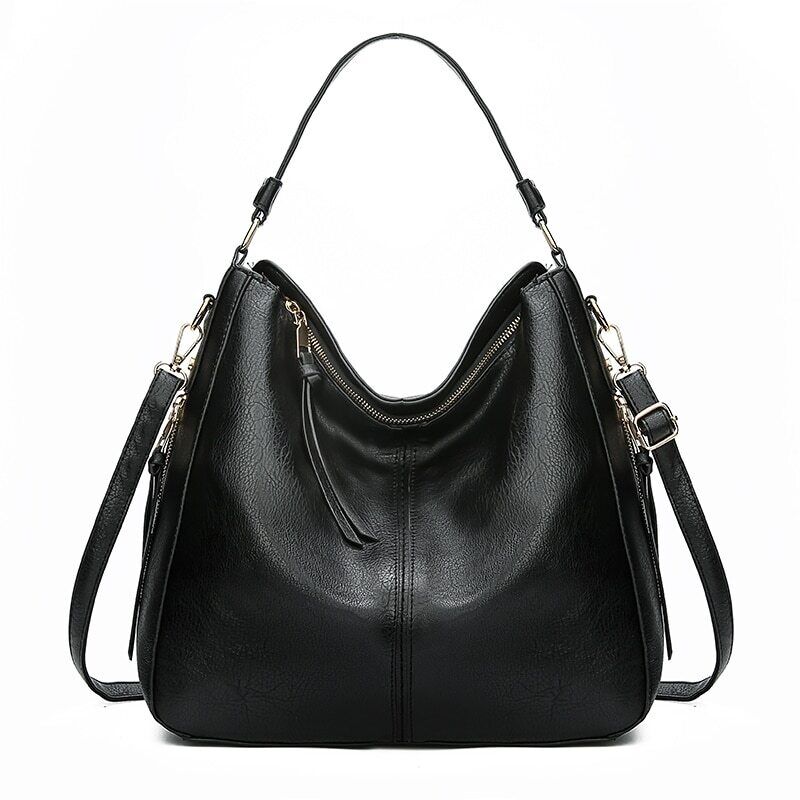 Stilfuld og Rummelig Hobo Taske med Vintage Design