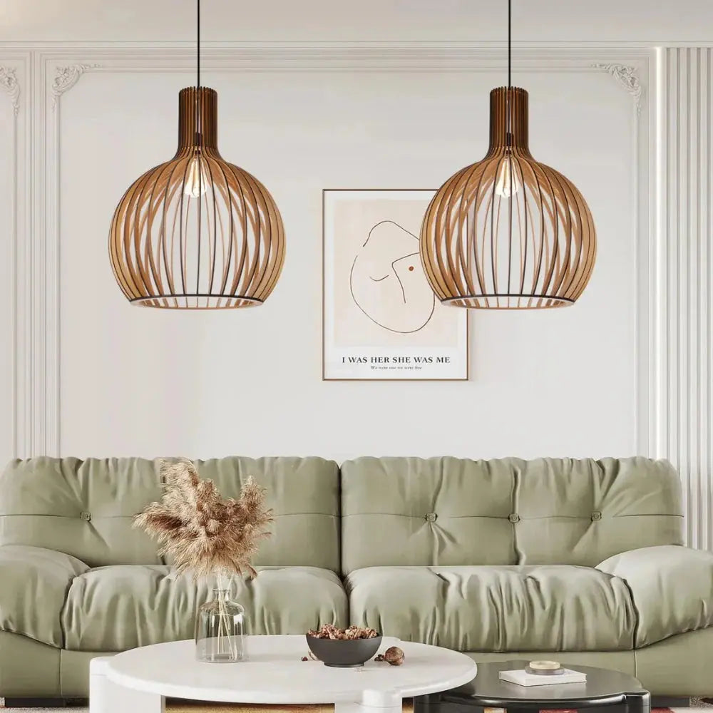 Bambus Pendel Lampe – Naturlig Stemning og Bæredygtigt Design