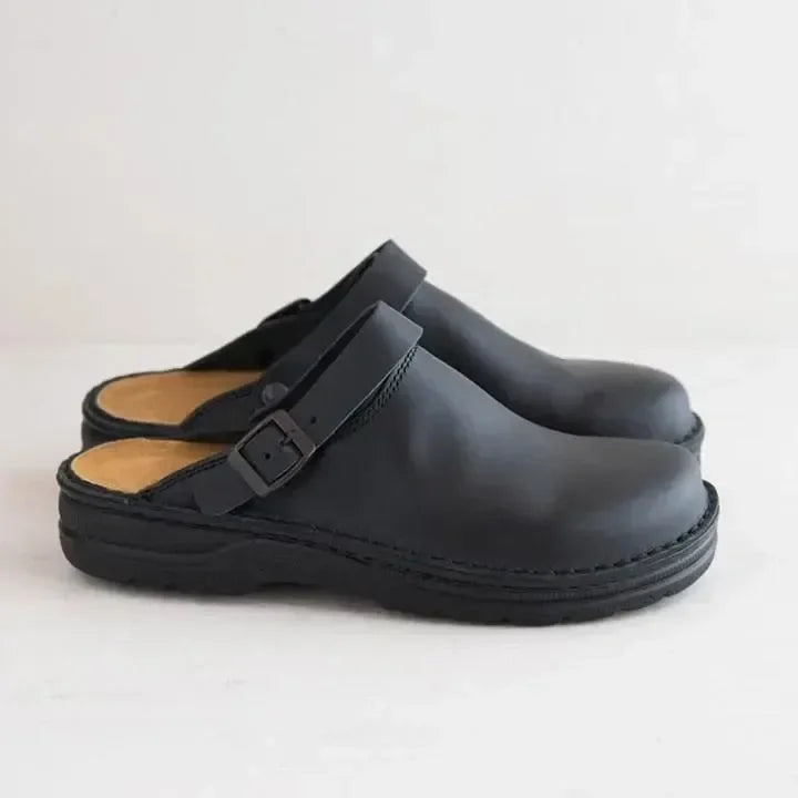 Elegante og Komfortabel Slip-On Sko i Læder