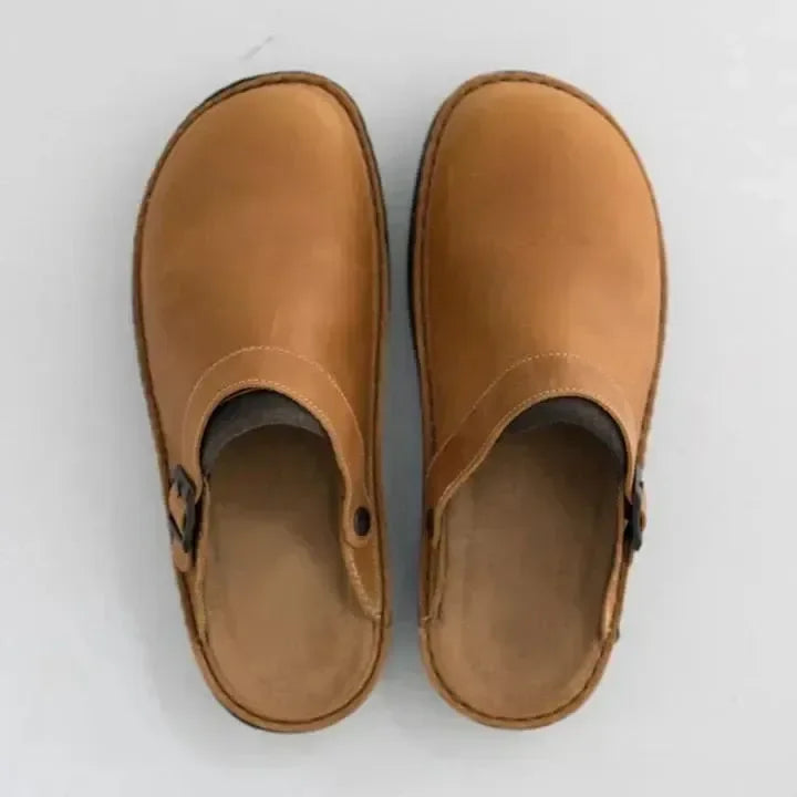 Elegante og Komfortabel Slip-On Sko i Læder