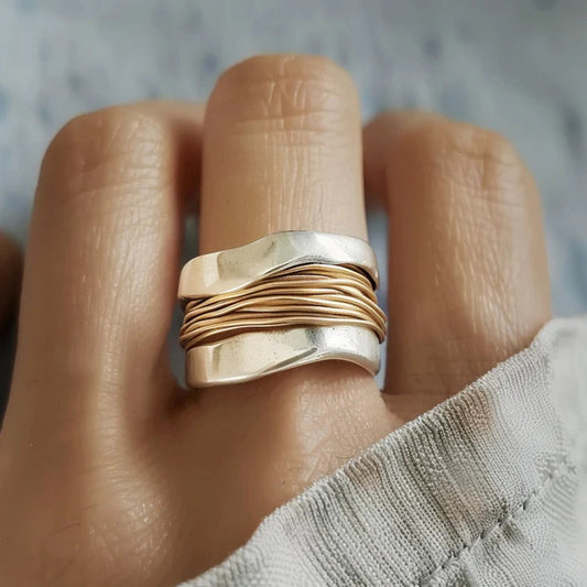Sublim ring i silver och guld