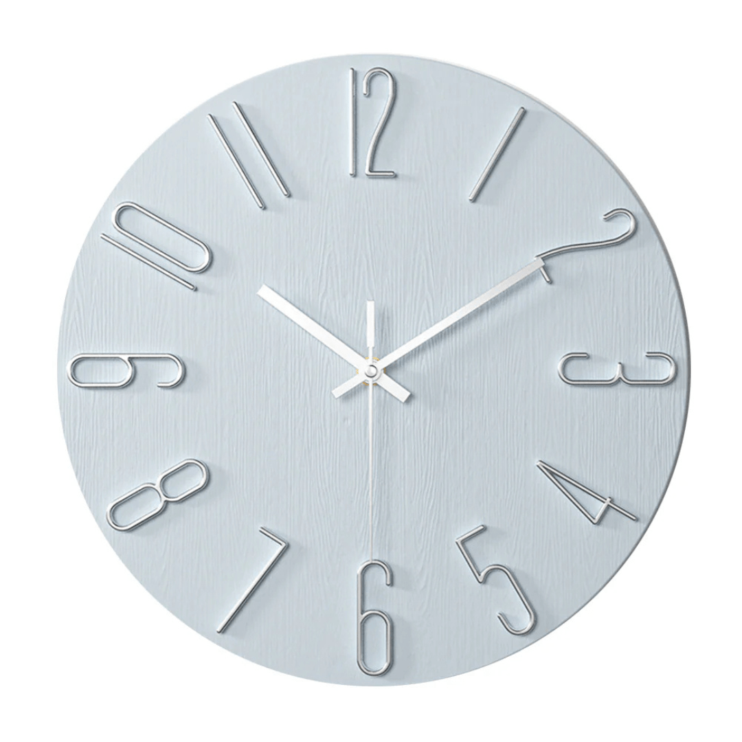 Tyst Väggklocka i Trä - Minimalistisk Design för Vardagsrummet