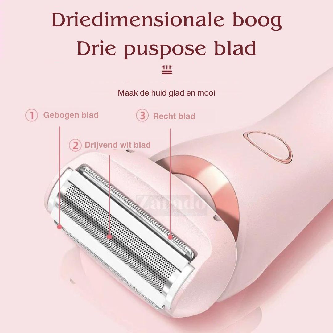 Elegante 2-i-1 Barbermaskine til Kvinder