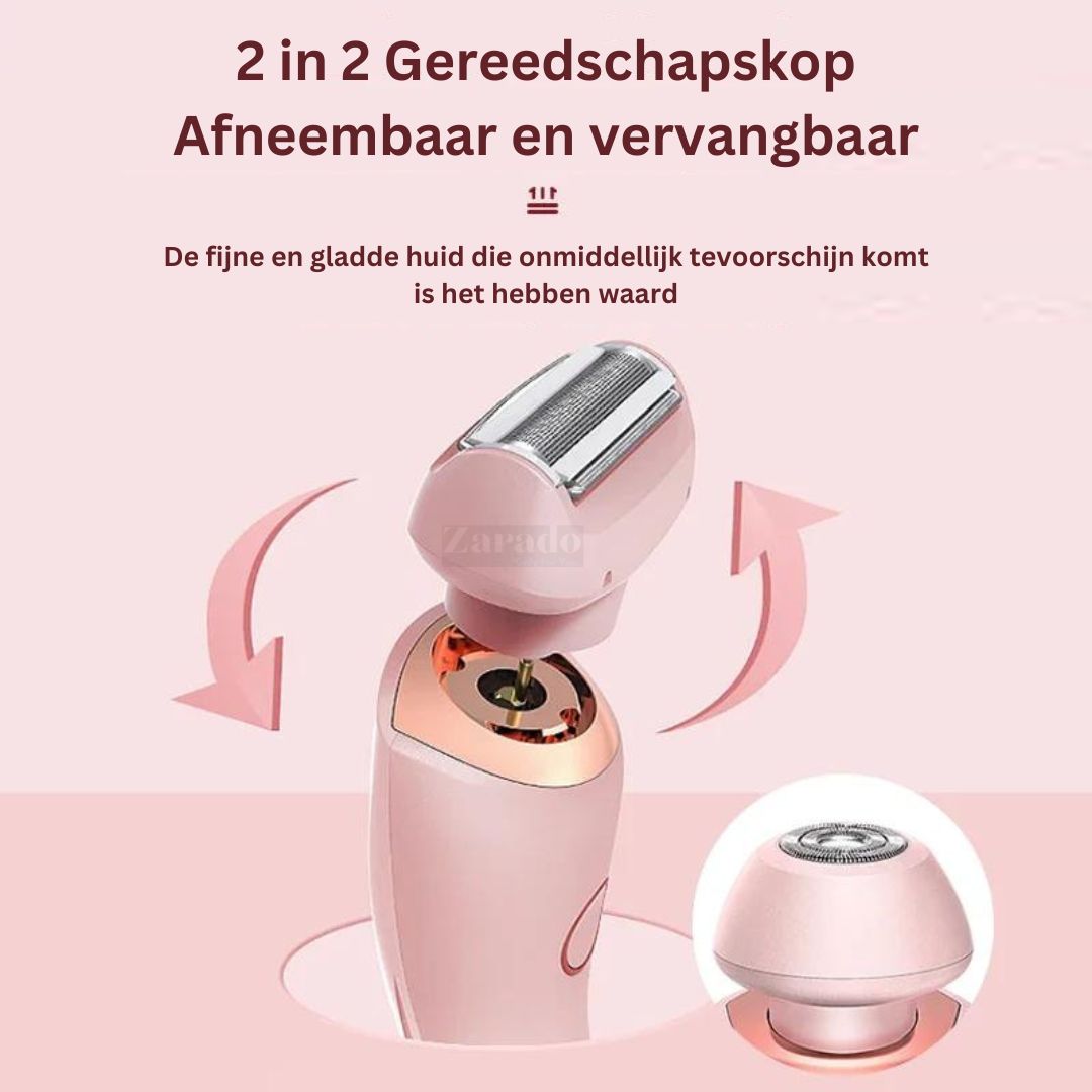 Elegante 2-i-1 Barbermaskine til Kvinder
