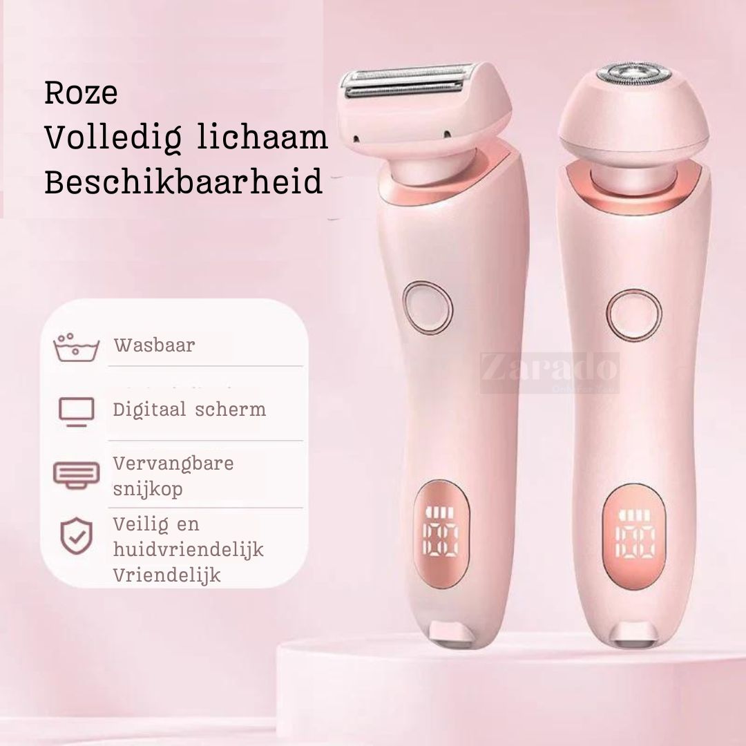 Elegante 2-i-1 Barbermaskine til Kvinder