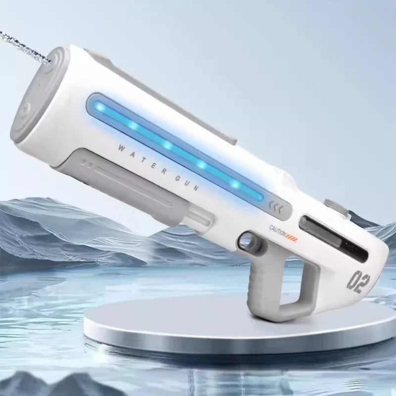 Kraftig Vandpistol med LED - Hvid eller Grå