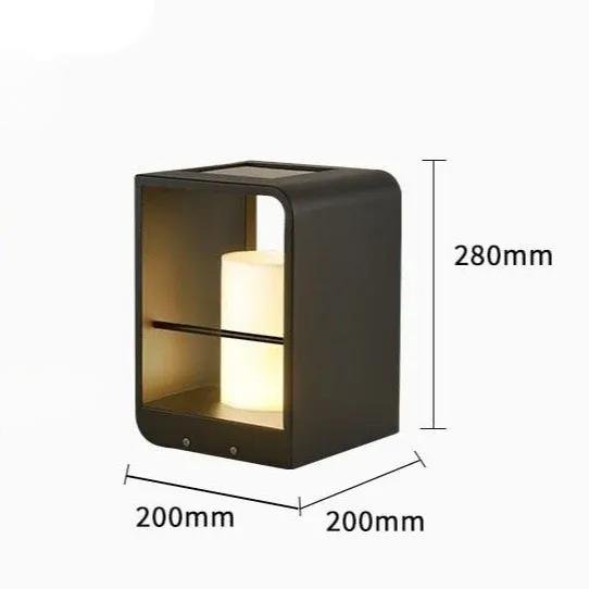 Solcells-LED Trädgårdslampa – Vattentät och Elegant Belysning