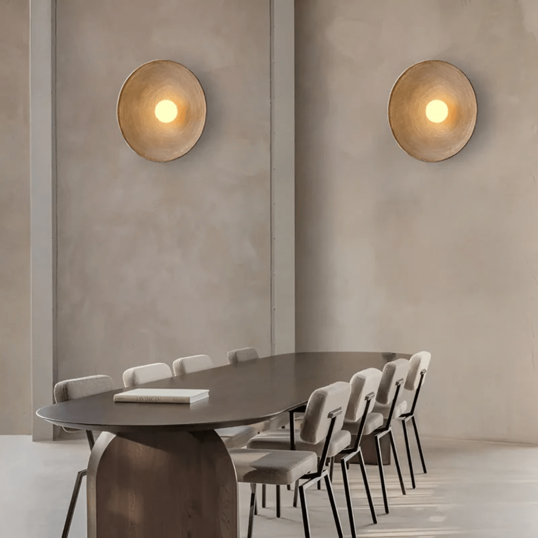 Elegant Væglampe i Glas & Harpiks med Behageligt Varmt Lys