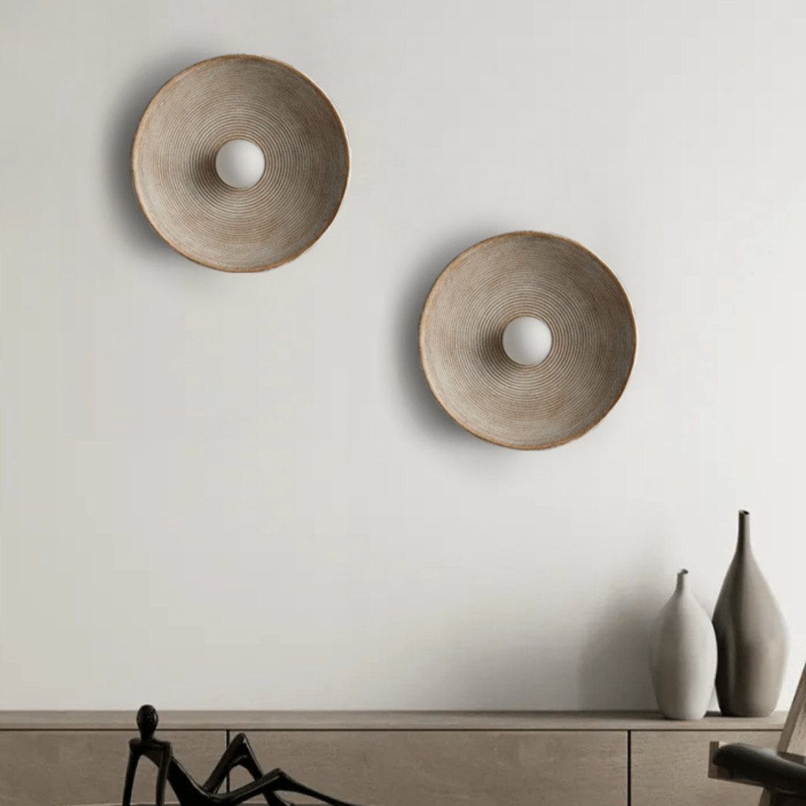 Elegant Væglampe i Glas & Harpiks med Behageligt Varmt Lys