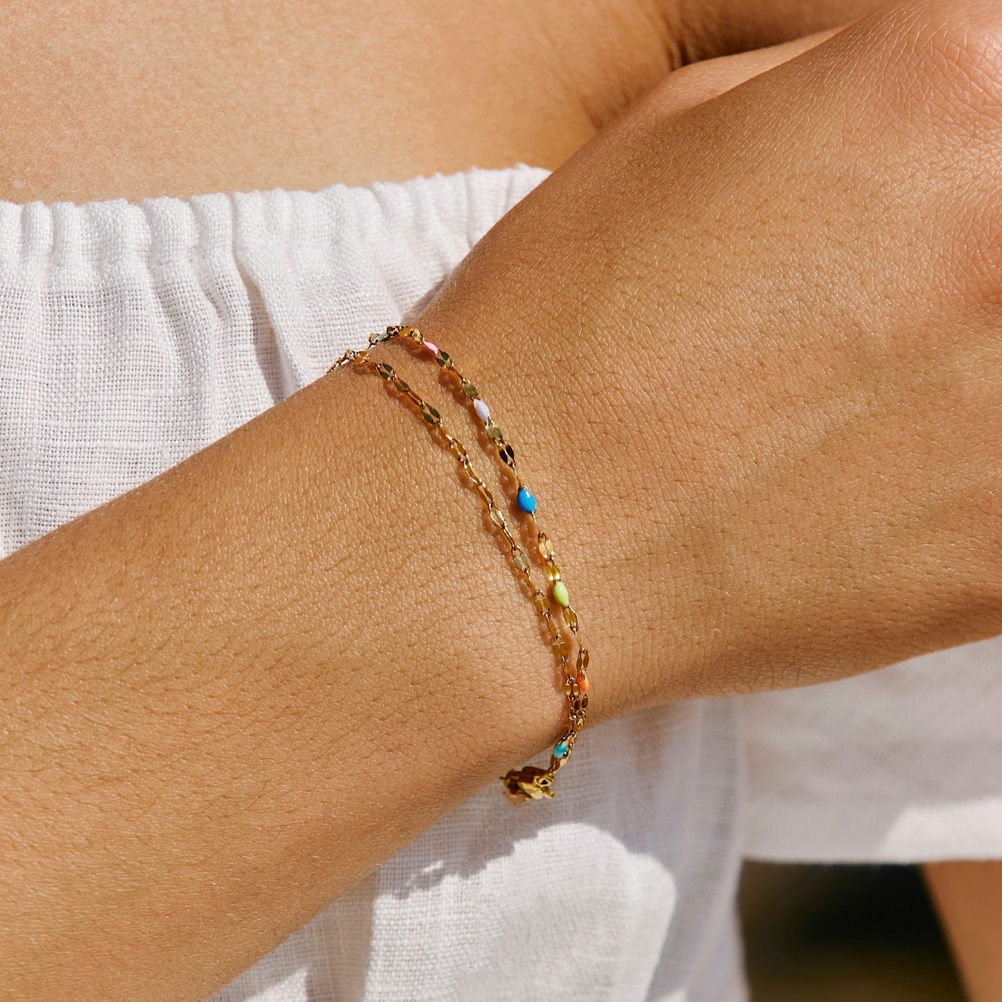 Farverig Delikat Armbånd - Nova