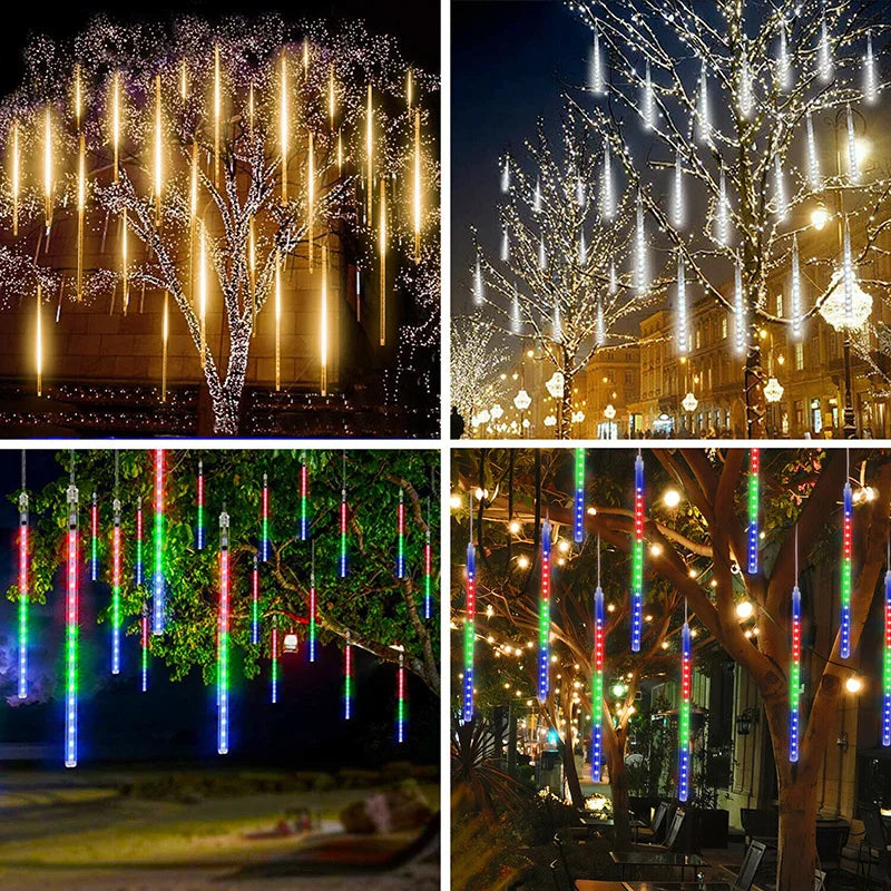 LED Meteor Julelys - Magisk udendørs havebelysning