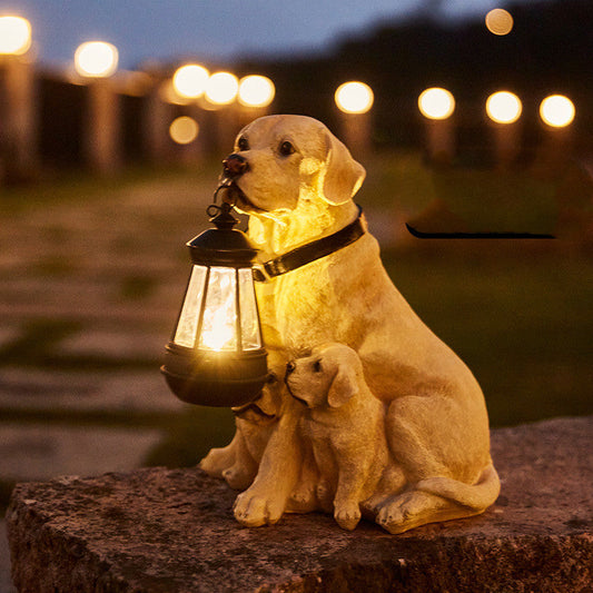 Soldriven hundlampa för trädgården – miljövänlig dekor
