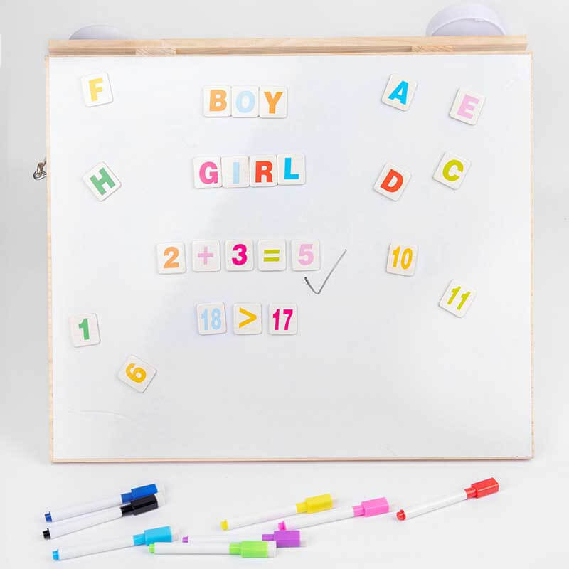 Træbaseret Montessori Aktivitetsbræt til Børns Læring