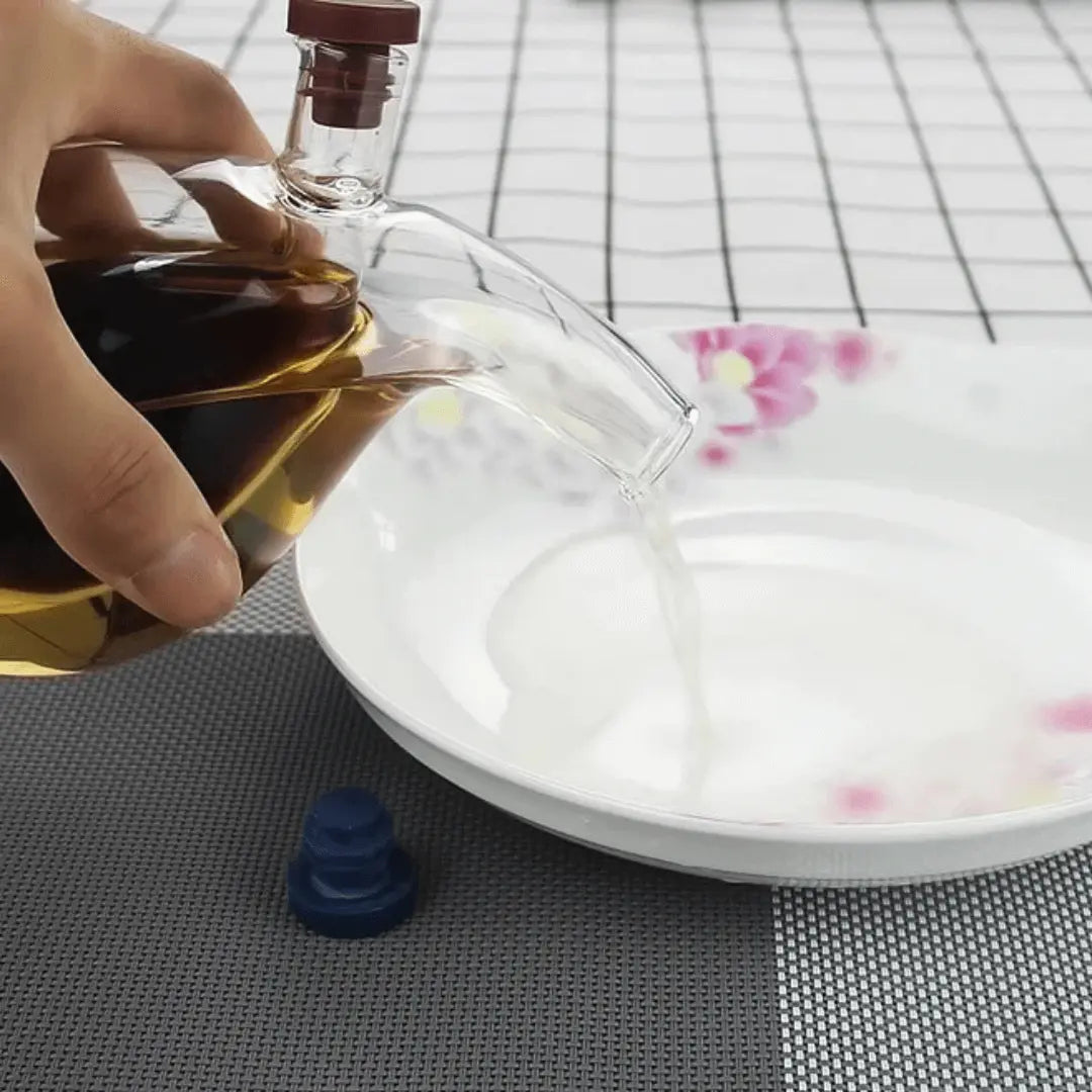 Olivolja och Vinäger Dispenser - Dubbel Pip