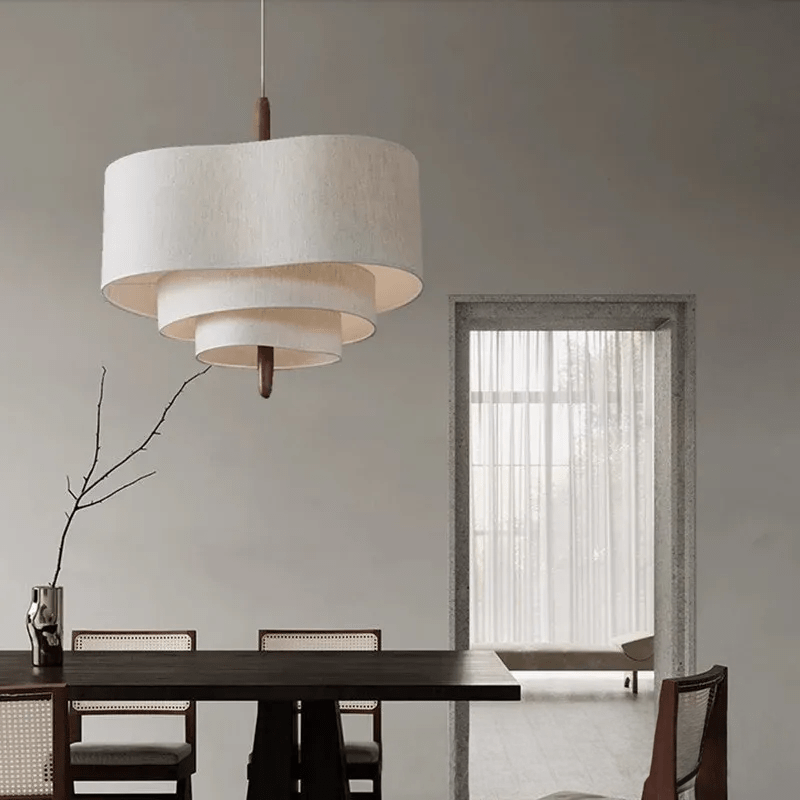 Japandi taklampa - Minimalistisk design i naturliga material