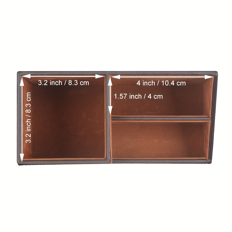 Elegant PU-organisatör för ett städat skrivbord