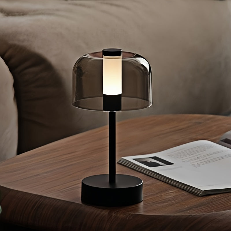 Vintage LED Bordslampa med USB och Justerbar Ljusstyrka