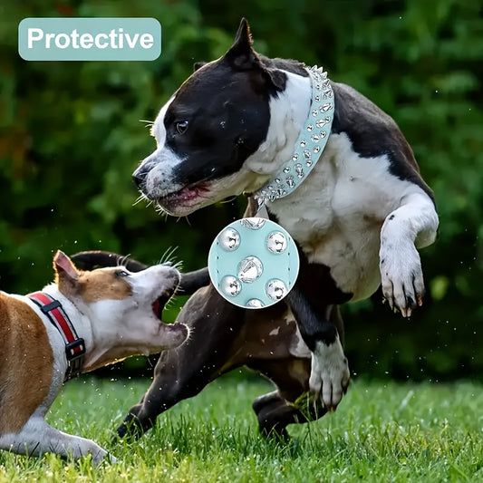 Justerbart Hundehalsbånd med Stifter - Robust og Sikkert til Store Hunde