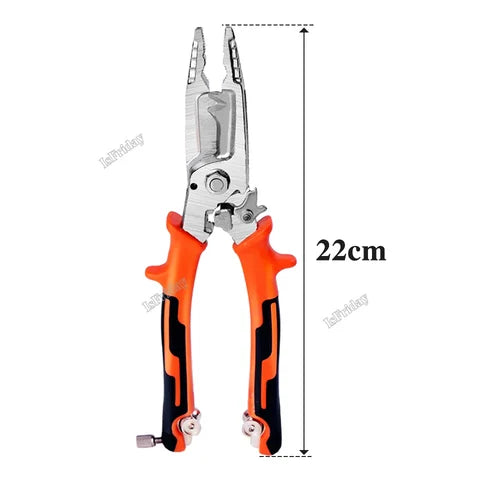 10-i-1 Afisoleringstang | Varmebehandlet legeringsstål | Til kobber & aluminium, hurtig skæring, ergonomiske PVC-håndtag
