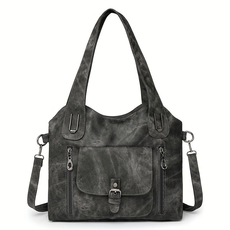 Elegant Vintage Axelväska – Praktisk och Stilren