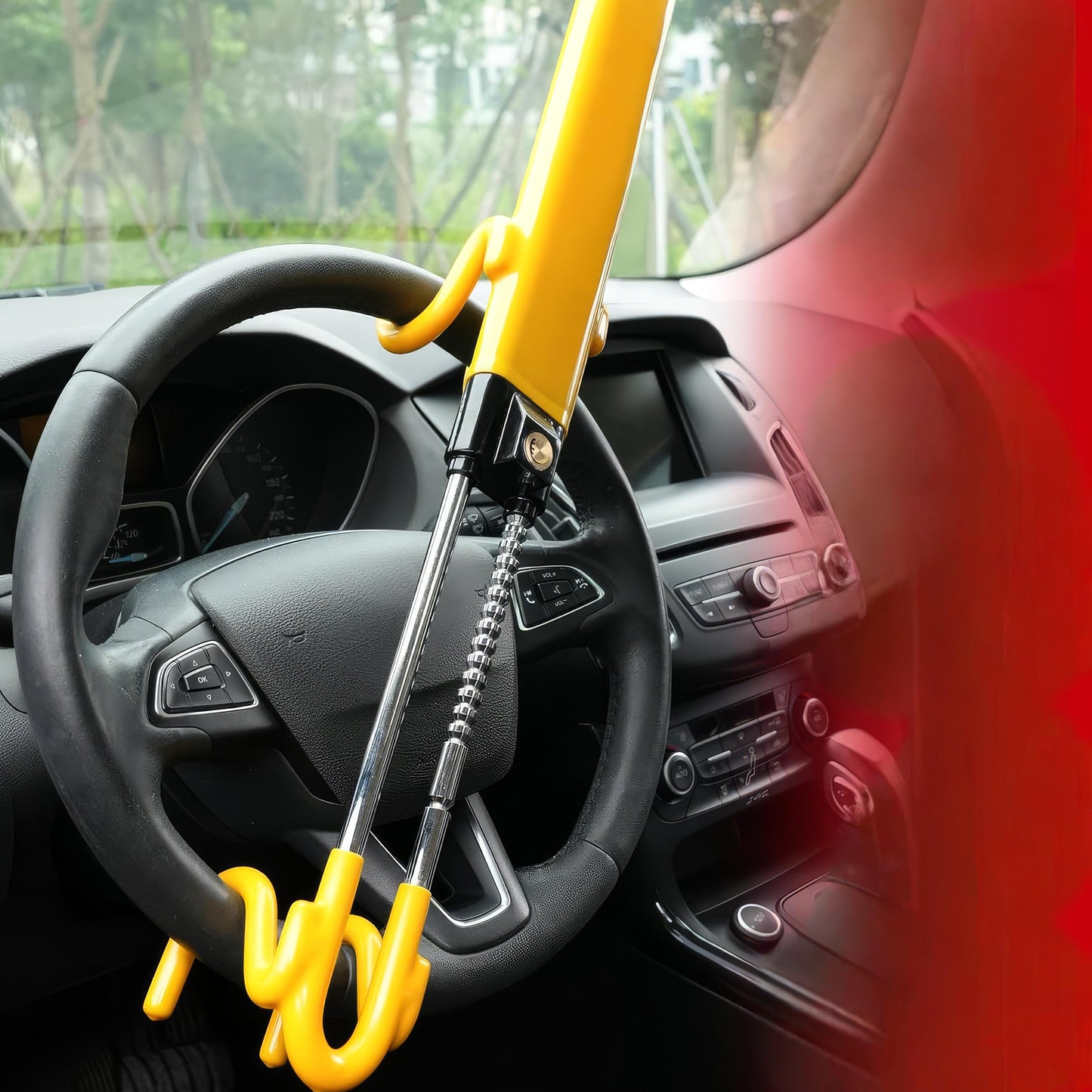 Säkert justerbart rattlås – maximal stöldsäkring