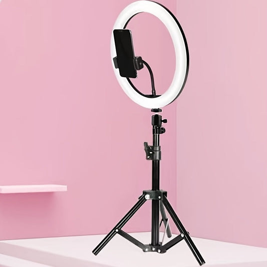 LED Ring Light med Justerbart Stativ – Perfekt til Makeup & Vlogging