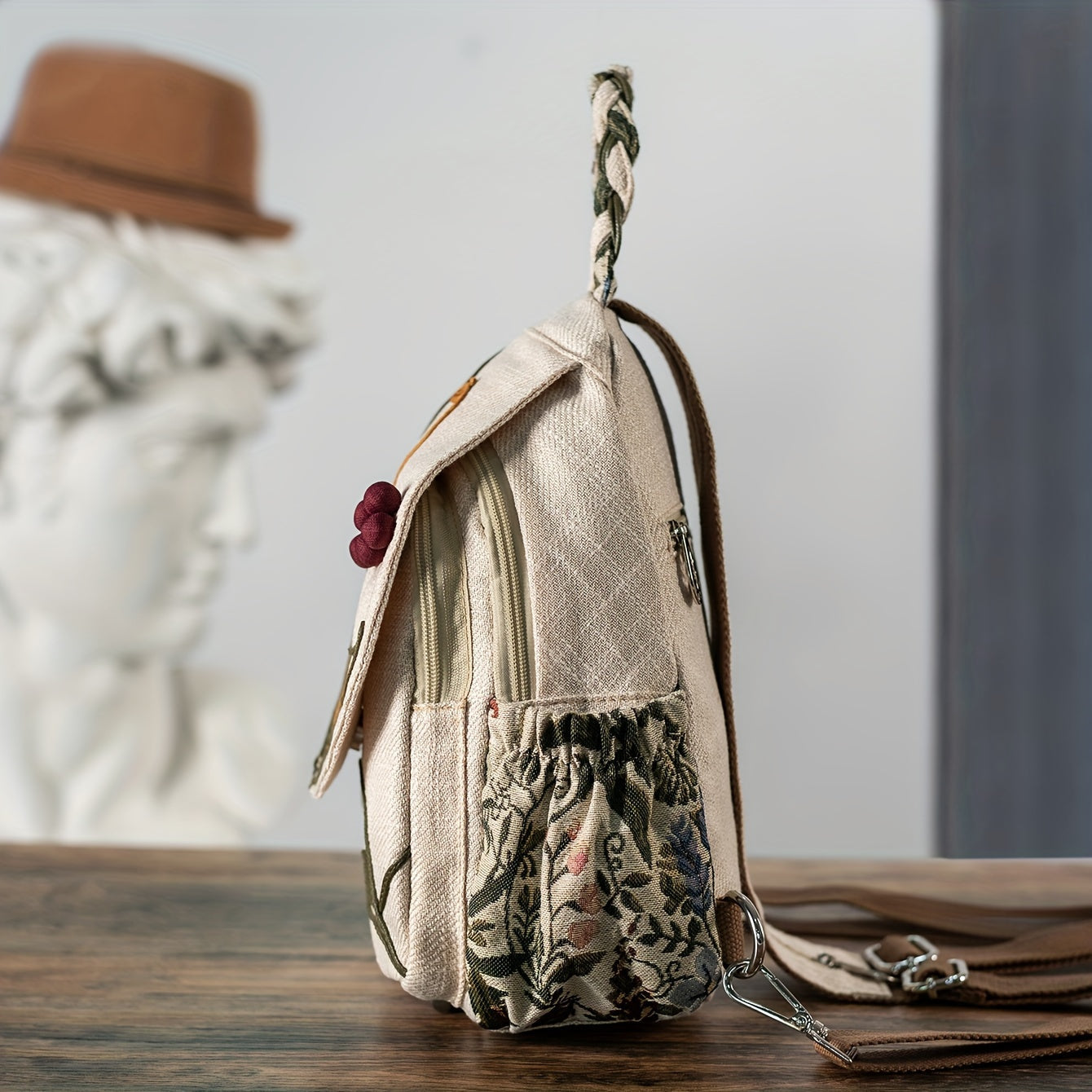 Farverig EthnoStyle Taske – Praktisk og Håndlavet