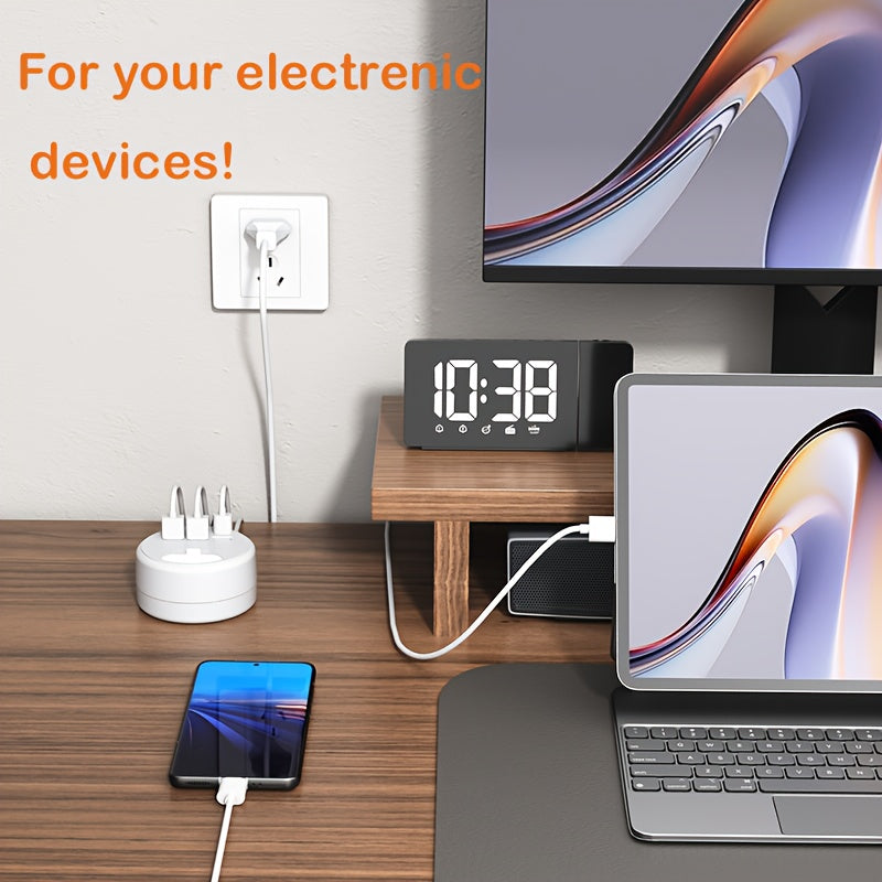 Smart grenuttag med USB-laddning – 3 USB-A och 3 USB-C-portar