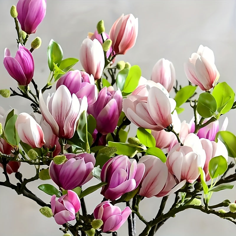Elegant Magnoliablomsterset – Perfekt för Bröllop och Inredning