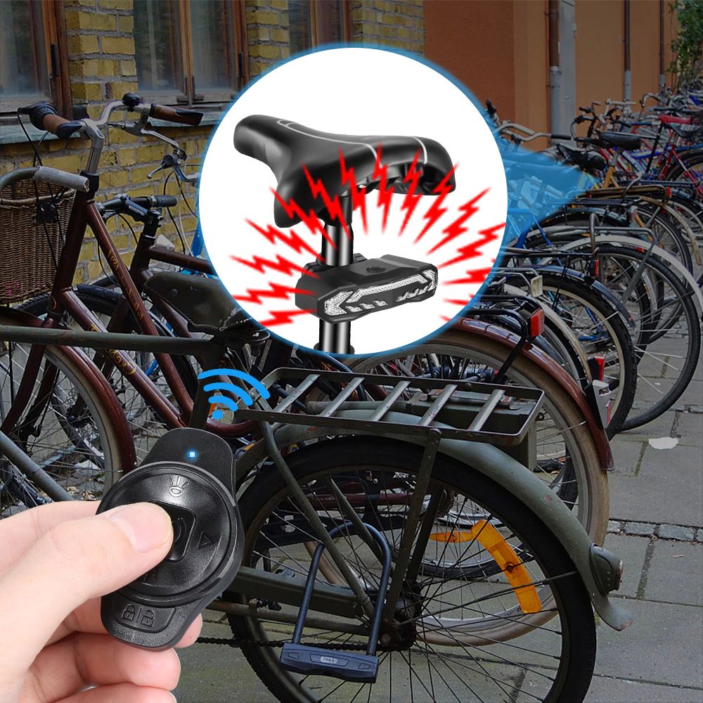 Sikkerhedslampe med Alarm til Cykler - SafeRide