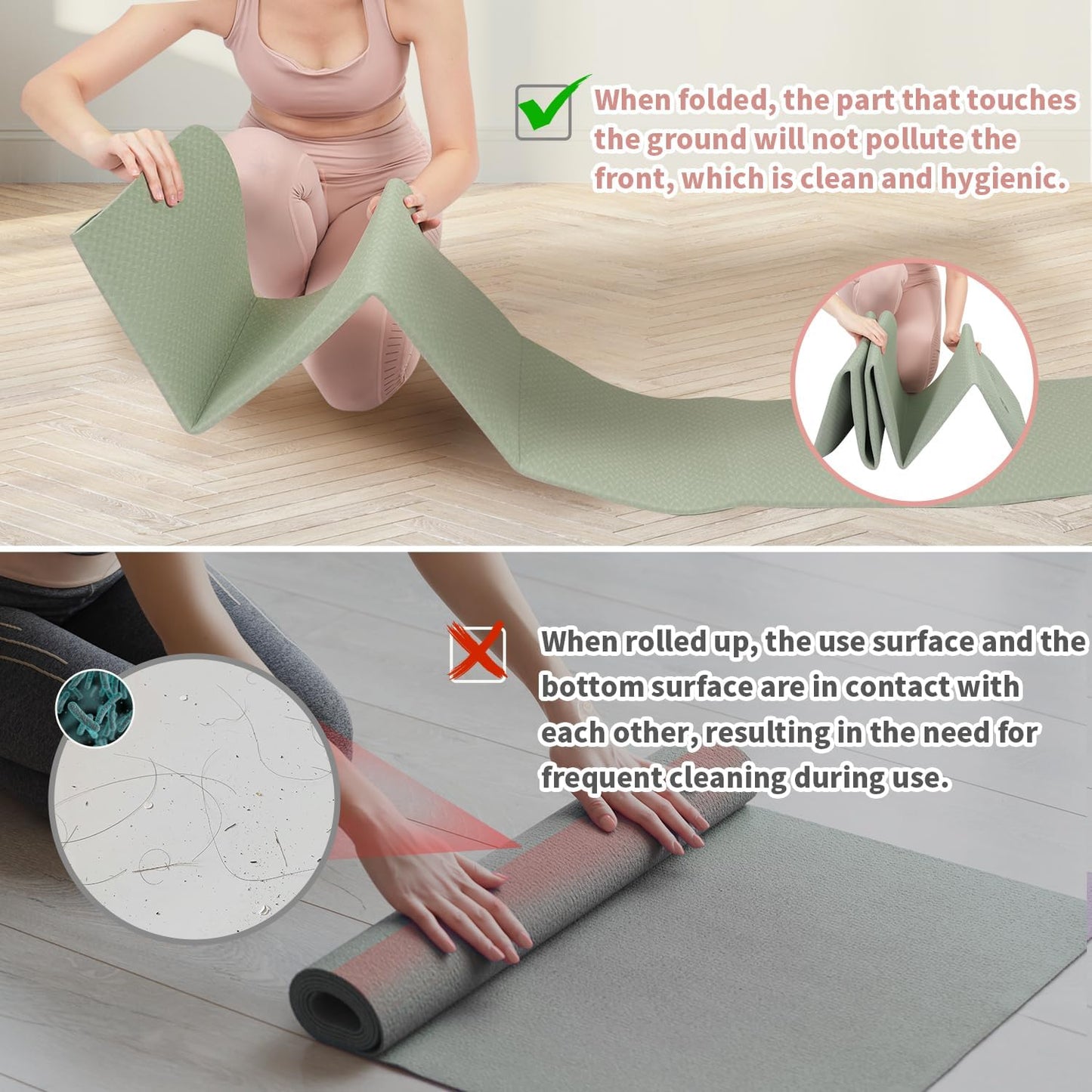 Bekväm och bärbar yogamatta - YogaEase