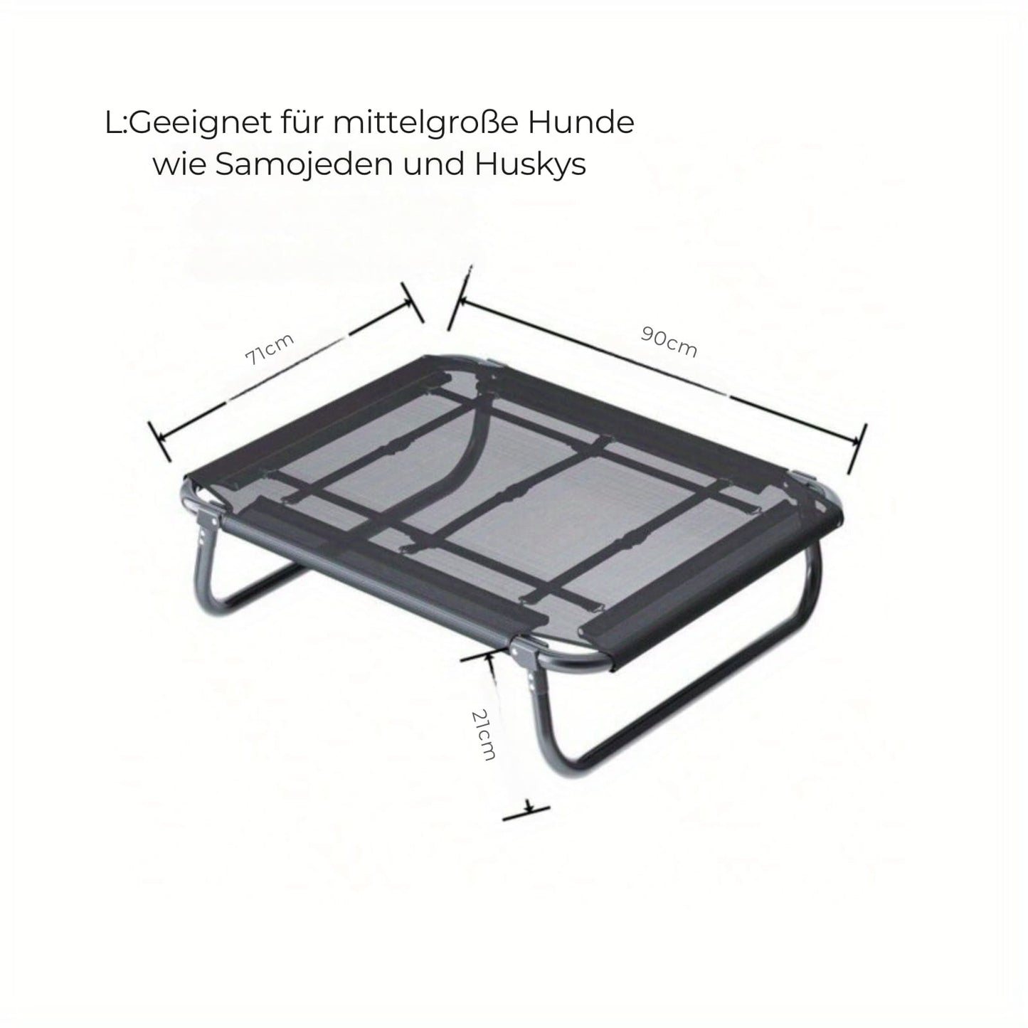Hopfällbar hundsäng - Resevänlig hundsäng