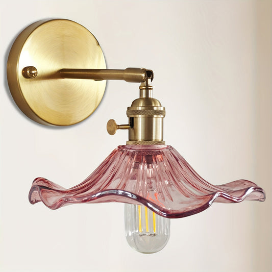 Elegant Glasvägglampa – Tidlös Belysning för Moderna Hem