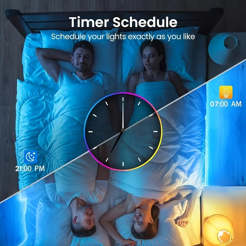 Fleksible LED Lysstrips med Musik Synkronisering og Farveskift