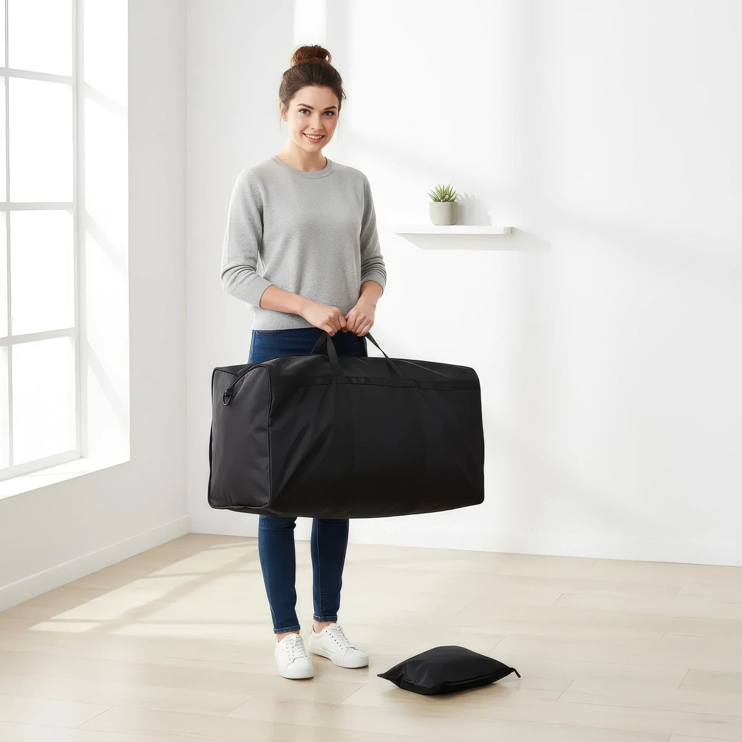 Stor Vandtæt Foldbar Rejsetaske i Oxford - Perfekt til Rejser