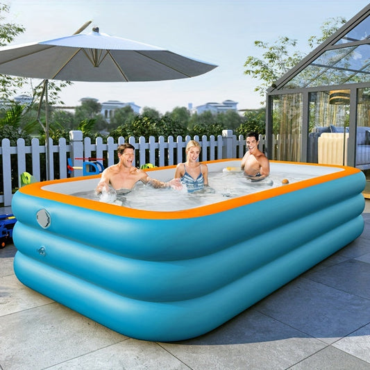Oppustelig Rund Pool i Holdbar PVC til Sommerhygge