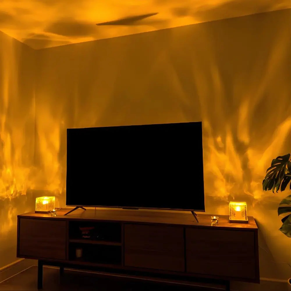 LED Kubelampe med 16 Farver og Fjernbetjening