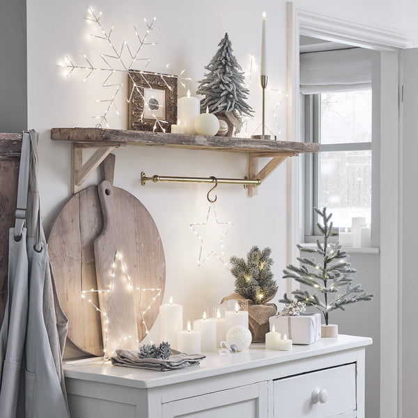 Snöfall LED Juldekoration med Varmt Ljus – Enkel Installation
