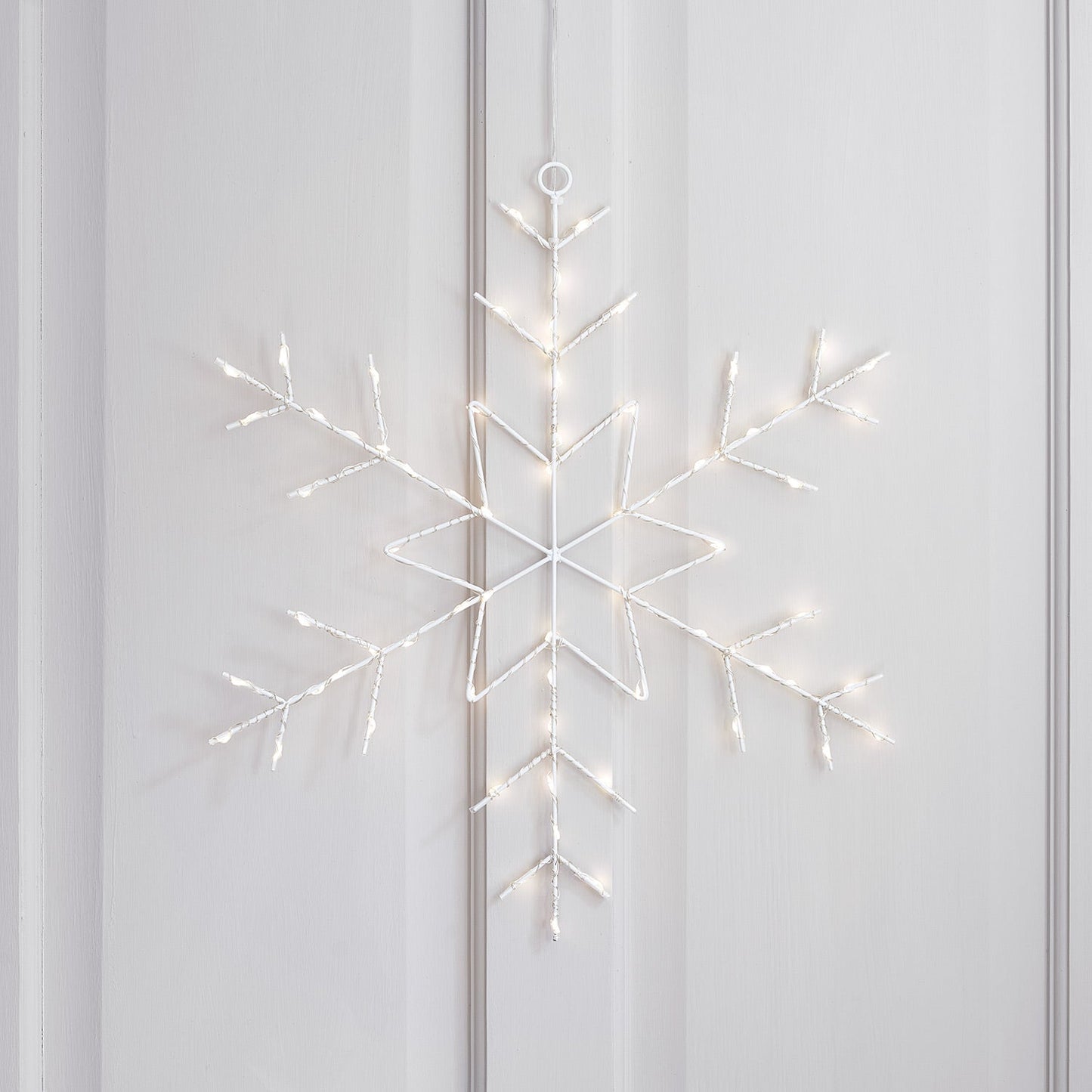 Snöfall LED Juldekoration med Varmt Ljus – Enkel Installation