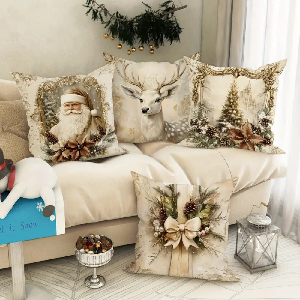 Julkuddöverdrag med Eleganta Motiv för Soffa & Sängar