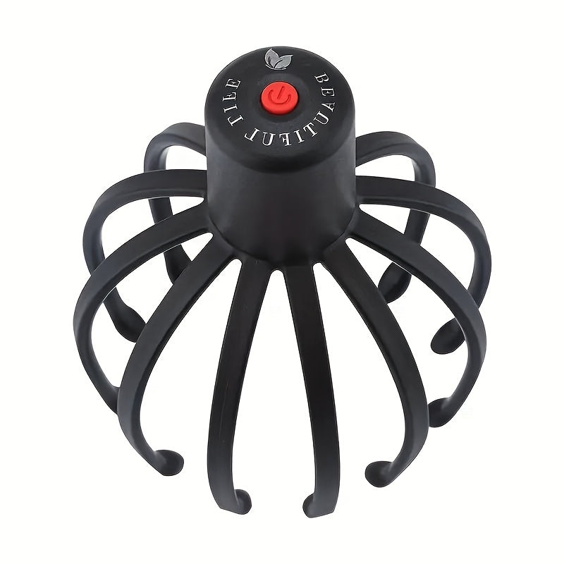 USB Genopladelig Skaldet Massageapparat i Blæksprutteform – Kompakt