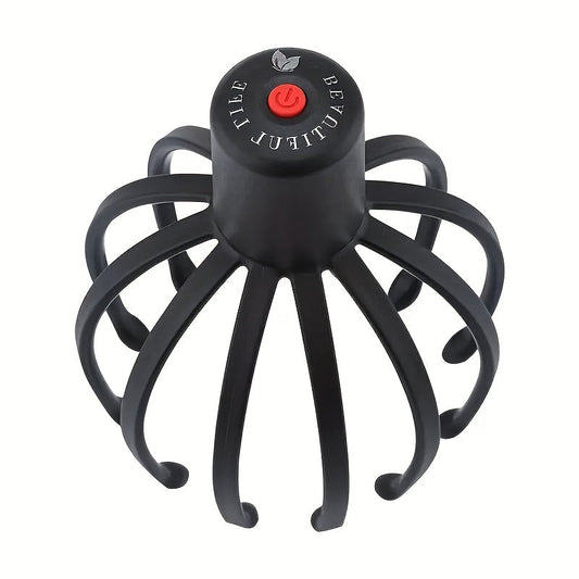 USB Genopladelig Skaldet Massageapparat i Blæksprutteform – Kompakt