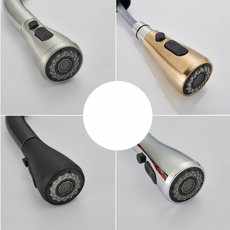 Fleksibel Køkkenarmatur med Elegant Nickel Finish