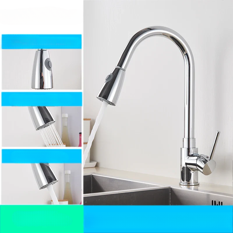 Fleksibel Køkkenarmatur med Elegant Nickel Finish