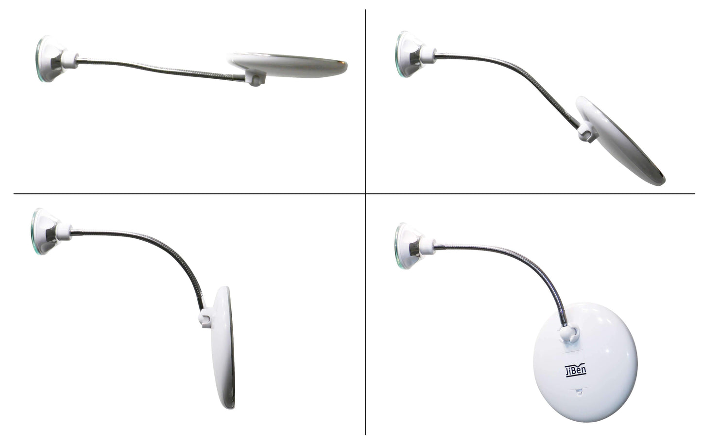 Flexibel Sminkspegel med Klart Dagsljus-LED & 10x Förstoring