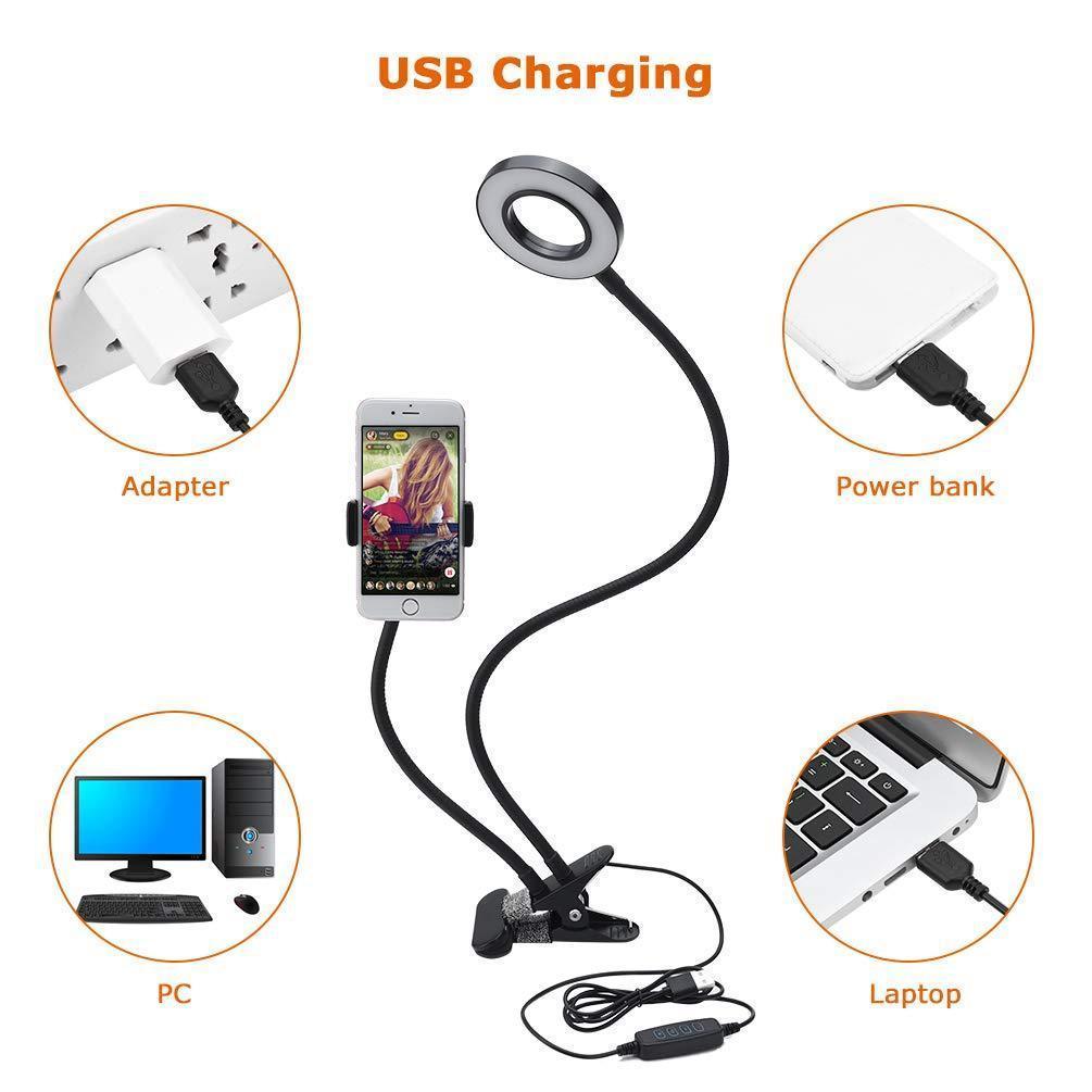 Flexibel Telefonringlampa med Justerbar Storlek
