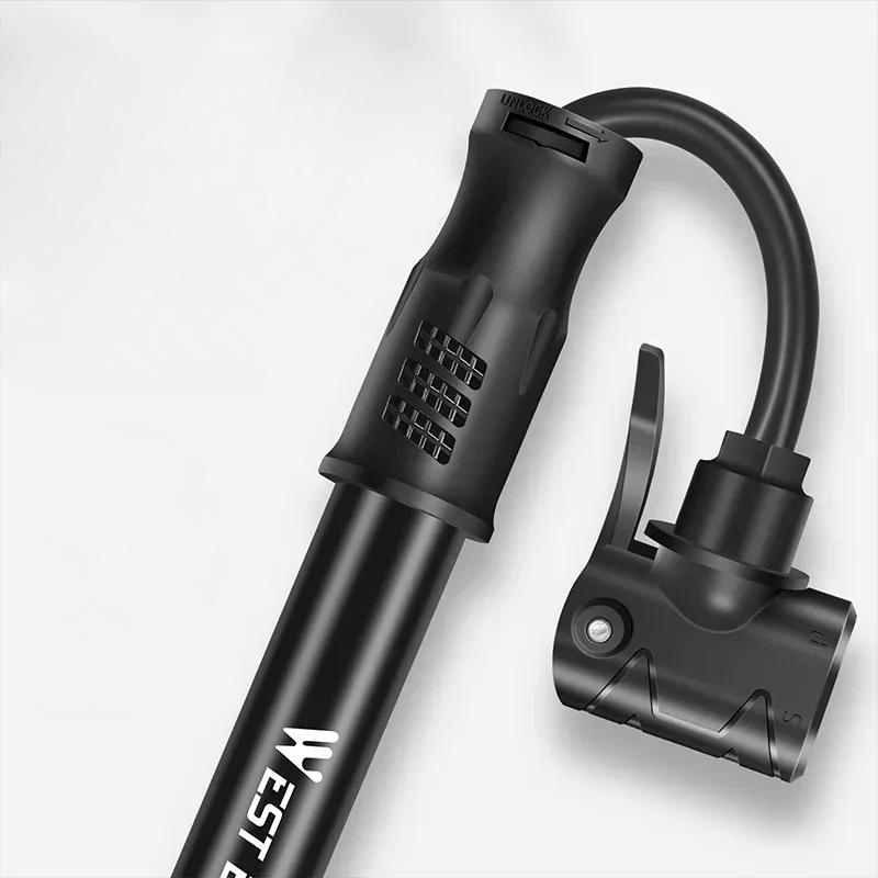 Kompakt och Lätt Cykelpump för Racer - Upp till 100 psi, Aluminium