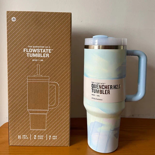 Isoleret Drikkebeholder med Tæt Låg og Sugerør – ChillTumbler